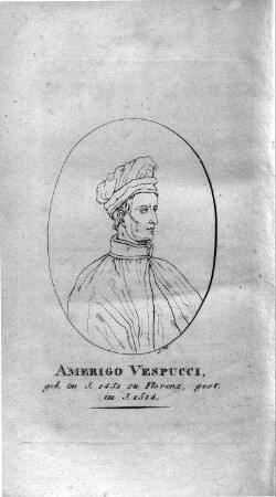 Amerigo Vespucci : [Kupferstichportrait]