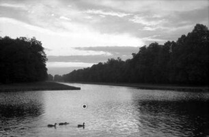 München: Schloss Nymphenburg, Park mit Teich