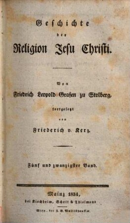 Geschichte der Religion Jesu Christi, 25 = Forts. Bd. 12