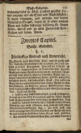 Zweytes Capitel. Beicht-Gebetter.