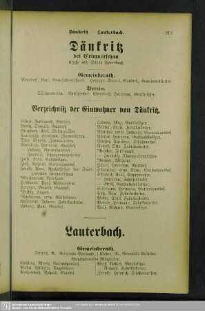 Dänkritz bei Crimmitschau