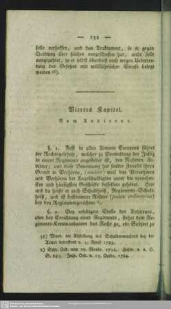Viertes Kapitel. Vom Auditeur