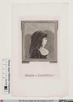 Bildnis Wilhelmine Gräfin von Lichtenau, geb. Enke, verheir. Rietz