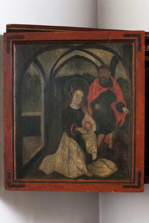 Hattenroder Flügelaltar — Linker Altarflügel - Geburt Christi