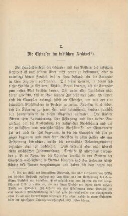 X. Die Chinesen im indischen Archipel