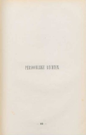 Persoonlijke rechten