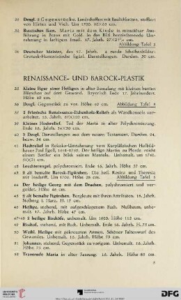 Renaissance- und Barock-Plastik (Nr. 35-54)