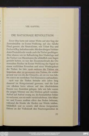 VIII. Kapitel Die Nationale Revolution