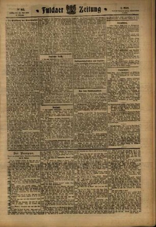 Zweite Ausgabe vom Freitag, den 22. Juli 1910.