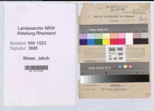 Entnazifizierung Jakob Moser , geb. 14.02.1888 (Baufuehrer)