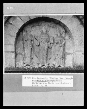 Christus zwischen Maria und Johannes