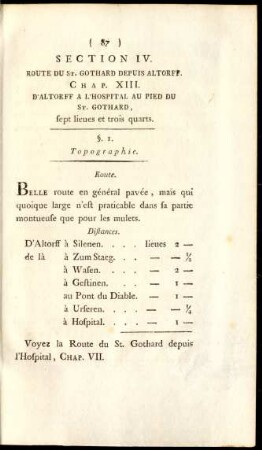 Section IV. Route Du St. Gothard Depuis Altorff