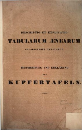 Mauritii Heroldii, Jenensis, medicinae et philosophiae doctoris, historiae naturalis professoris ordinarii in Universitate Marpurgensi ... Disquisitiones de animalium vertebris carentium in ovo formatione : De generatione insectorum in ovo, 1,1/2. Descriptio et explicatio tabularum aenearum coloribusque ornatarum