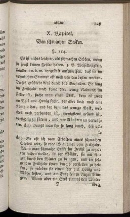 X. Kapitel. Von schwachen Stoeken