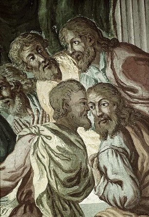 Deckenbild im Langhaus: Abendmahl