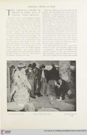 The American colony of artists in Paris