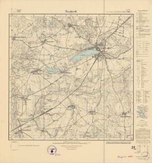 2356 (alte Nr.: 964) Naugard, Meßtischblatt (4cm - Karte)