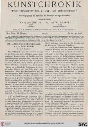 Heft 22 (21. April 1892)