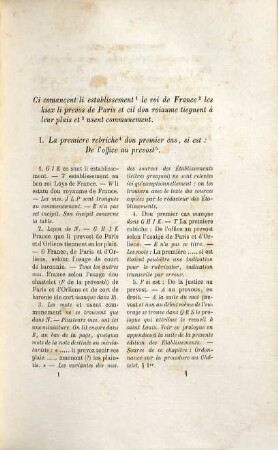 Les établissements de Saint Louis : Accompagnés des textes primitifs et de textes dérivés avec une introd. et des notes, 2. Texte des établissements