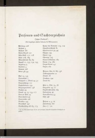Personen- und Sachverzeichnis