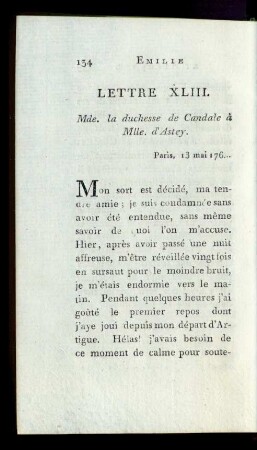 Lettre XLIII.