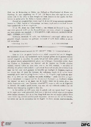 2.Ser. 9.1916: Het Keizer-Karel-Raam in den Groote Kerk te `s-Gravenhage