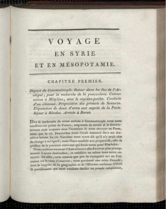 Voyage En Syrie Et En Mésopotamie.
