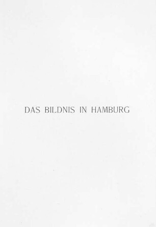 2: Das Bildnis in Hamburg : der Kunstverein zu Hamburg