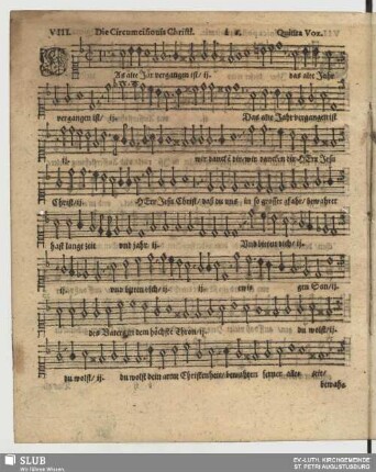 VIII. Das alte Jahr vergangen ist