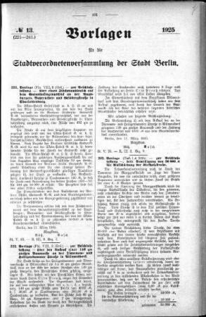 No. 13 (221-241), 27. März 1925