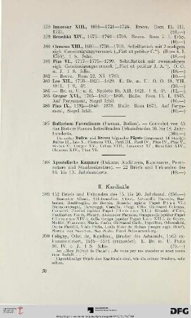 II. Kardinäle (Nr. 389-391)