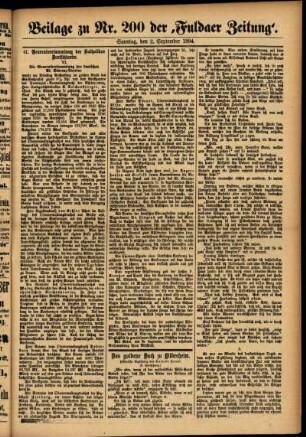 Zweite Ausgabe vom Sonntag, den 02. September 1894.