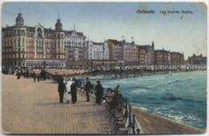 Ansicht der Strandpromenade in Ostende