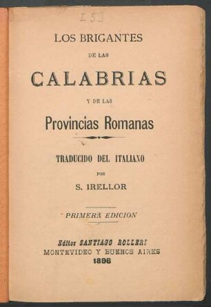 Los brigantes de las Calabrias y de las provincias romanas