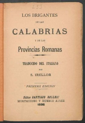 Los brigantes de las Calabrias y de las provincias romanas