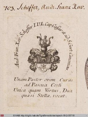 Wappen des Andreas Franz Scheffer