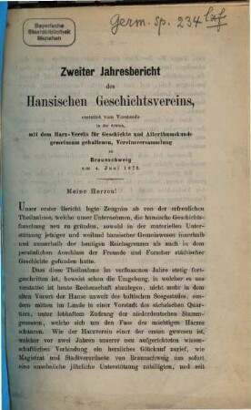 Jahresbericht. 2. 1873