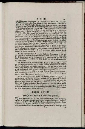 Tabula XXVIII. Bericht einer runden Kuppel oder Laterne.