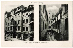 "Vetter´s Hof", Hainstrasse : abgebrochen 1905