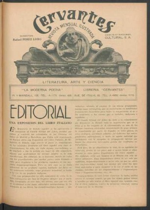 Editorial - Una exposición del libro italiano