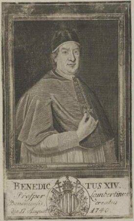 Bildnis von Papst Benedictus XIV.