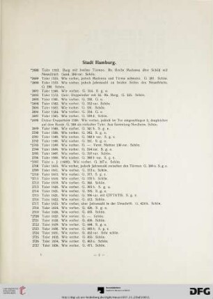Stadt Hamburg (Nr. 2688-2916)