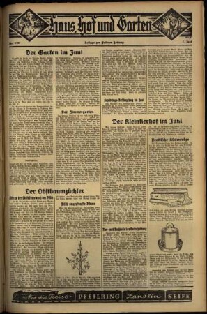 Zweite Ausgabe vom Freitag, den 07. Juni 1935.