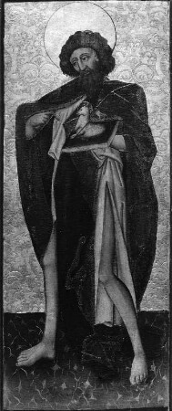 Johannes der Täufer : Johannes der Täufer (wahrscheinlich auf einem Altarfügel). Steiermark