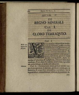 Sectio V. De Regno Minerali.