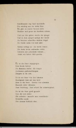 Es ist ein feuer angegangen