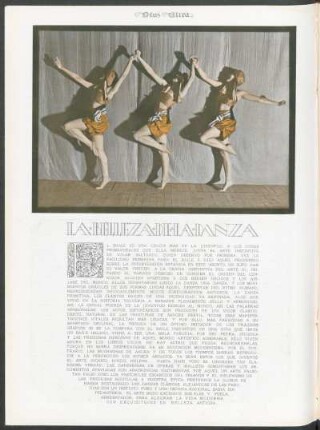 La belleza de la danza