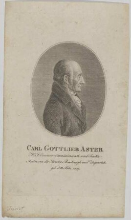 Bildnis des Carl Gottlieb Aster