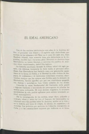 El ideal americano