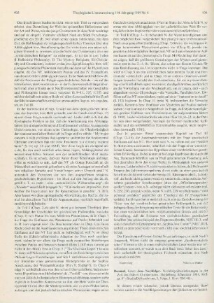 436-437 [Rezension] Bammel, Ernst, Jesu Nachfolger